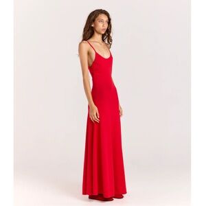 NWT Romy Red Pepi Knit sleeveless Maxi Dress Size S